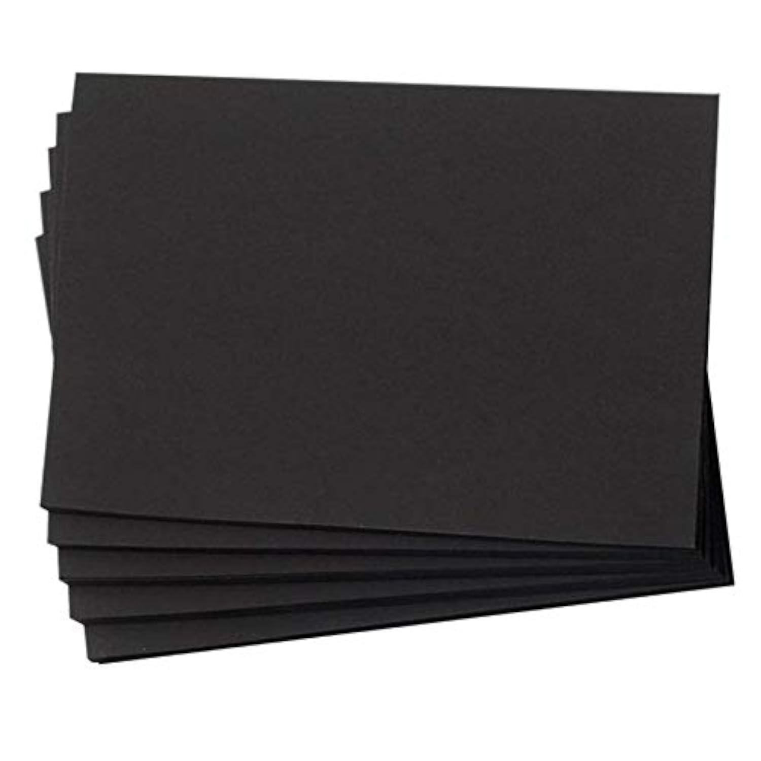 Hamilco Black Colored Cardstock Thick paper - Blank Note Greeting Invitations & Index Cards - 4 x 6" Heavy Weight 80 lb Scrapbook Chalkboard Card Stock - 100 Pack