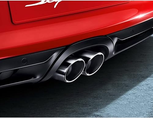 Miniatura 6 de Punta de escape doble de 2.5 pulgadas, entrada de 3 pulgadas, ajustable aplicable para tubos de escape de 1.5 a 2.5 pulgadas de diámetro, decoración