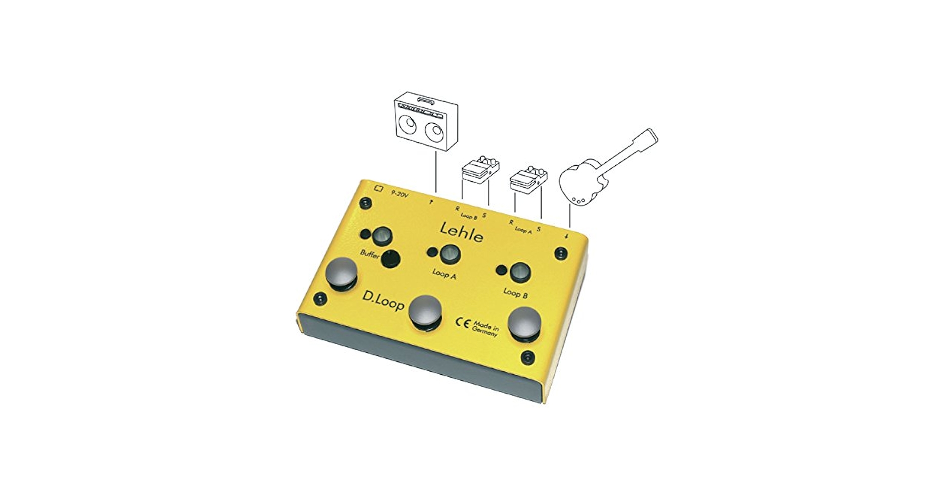 Amazon.com: Lehle D-Loop Stereo Effects Looper/Switcher