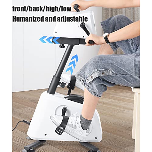 Image of Motorized Pedal Exerciser for Seniors, Adjustable Home Stationary Exercise Bike with Leg Arm Workout for Elderly Handicapped