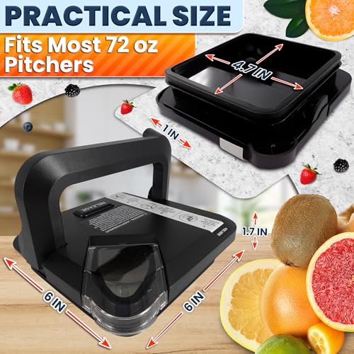 Image of Replacement Lid for Ninja Blender, 72 Oz Wide Jar Compatible | Fits NEW Rim Extension Pitcher Only; for Models BL770 BL770W BL771 BL771C BL772 BL772Q BL773CCO; Blender Lid Replacement