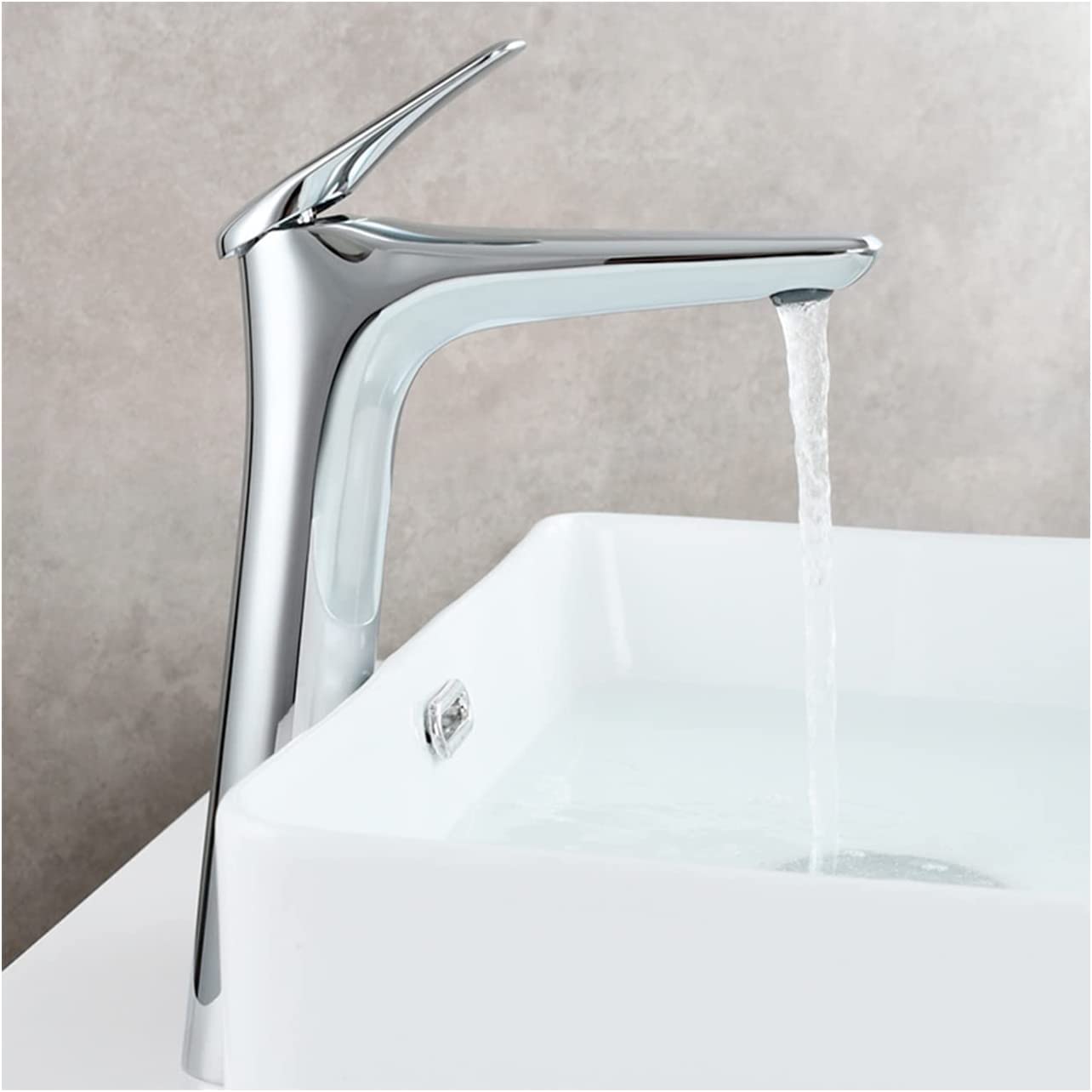 Ksunun Grifo para baño Grifo para lavabo de baño de latón Agua fría y caliente Grifo mezclador para lavabo de un solo orificio Grifo aireador para lavabo Grifo monomando para baño Grifo para lavabo de