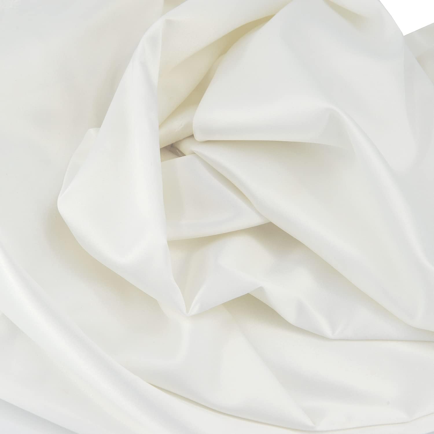Stretch Satin Fabric White Color for Wedding Dress Decoration DIY Crafts 49” by 3 Yards