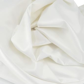 Stretch Satin Fabric White Color for Wedding Dress Decoration DIY Crafts 49 by 1 Yard