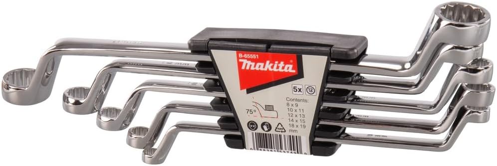 Makita B-65551 5 Piece Double Box Spanner Set