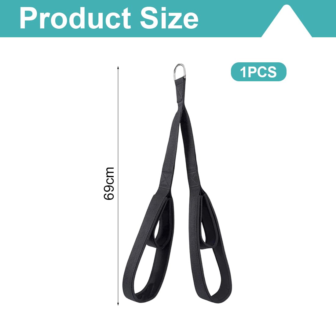Corda Tricipiti per Cavi, Tricep Pull Down Rope, Estensione Tricipiti, Accessorio Fitness per Push-Down, Crunch, con Opzioni di Presa Multiple