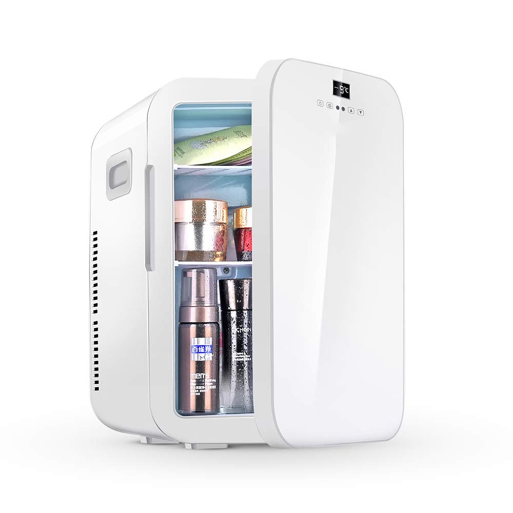 Mini Nevera, Nevera para el Cuidado de la Piel de 20 l con Control de Temperatura, Calentador termoeléctrico portátil de CA/12 V CC para Dormitorio, cosméticos, Viajes a casa