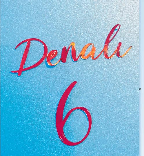 Personalise Letters/Name/Numbers/Age; Anniversaries; Birthdays, Wedding, Bridal, Baby Showers, Gift Items, Party Etc Cake/Cupcake Topper/Decoration- Mirror Card (Copper) โ image 1