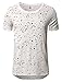 NITAGUT Mens Hipster Hiphop Longline T-Shirt Cotton Star Print Tees Zipper Trim