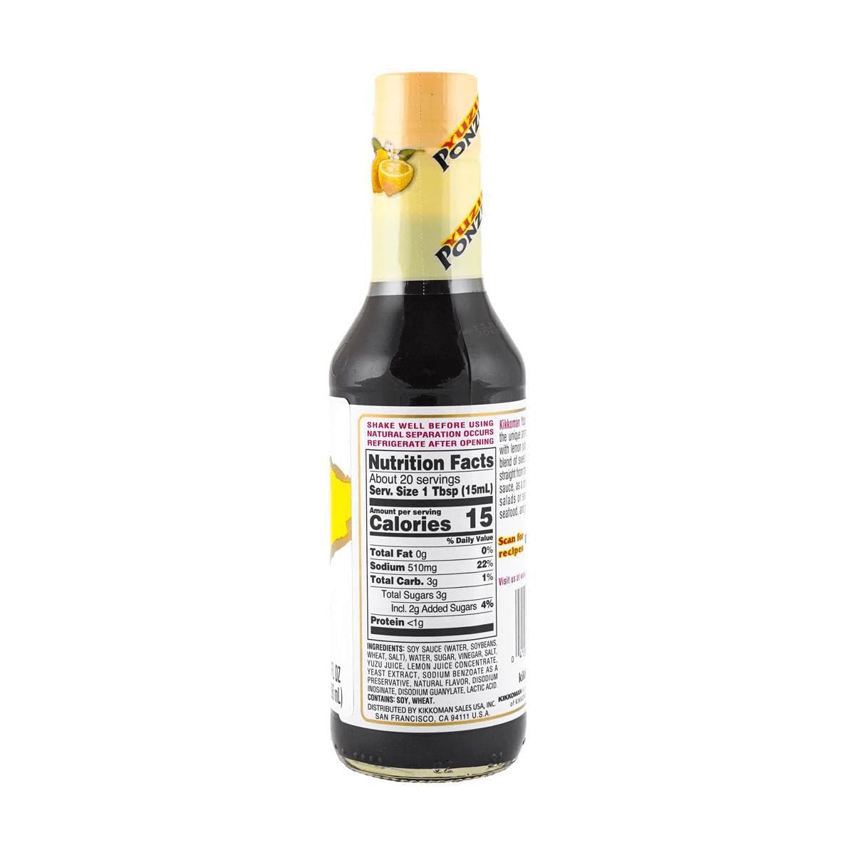 Amazon.com : Kikkoman Yuzu Ponzu Sauce, Citrus Seasoned Dressing