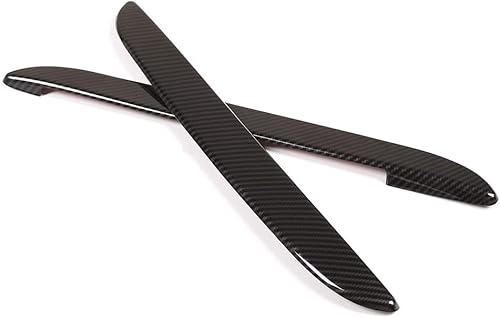 Miniatura 4 de YIWANG - Tiras decorativas de fibra de carbono para asiento de coche, 2 unidades, para BMW X5 F15 G05 X7 G07 2014-2019