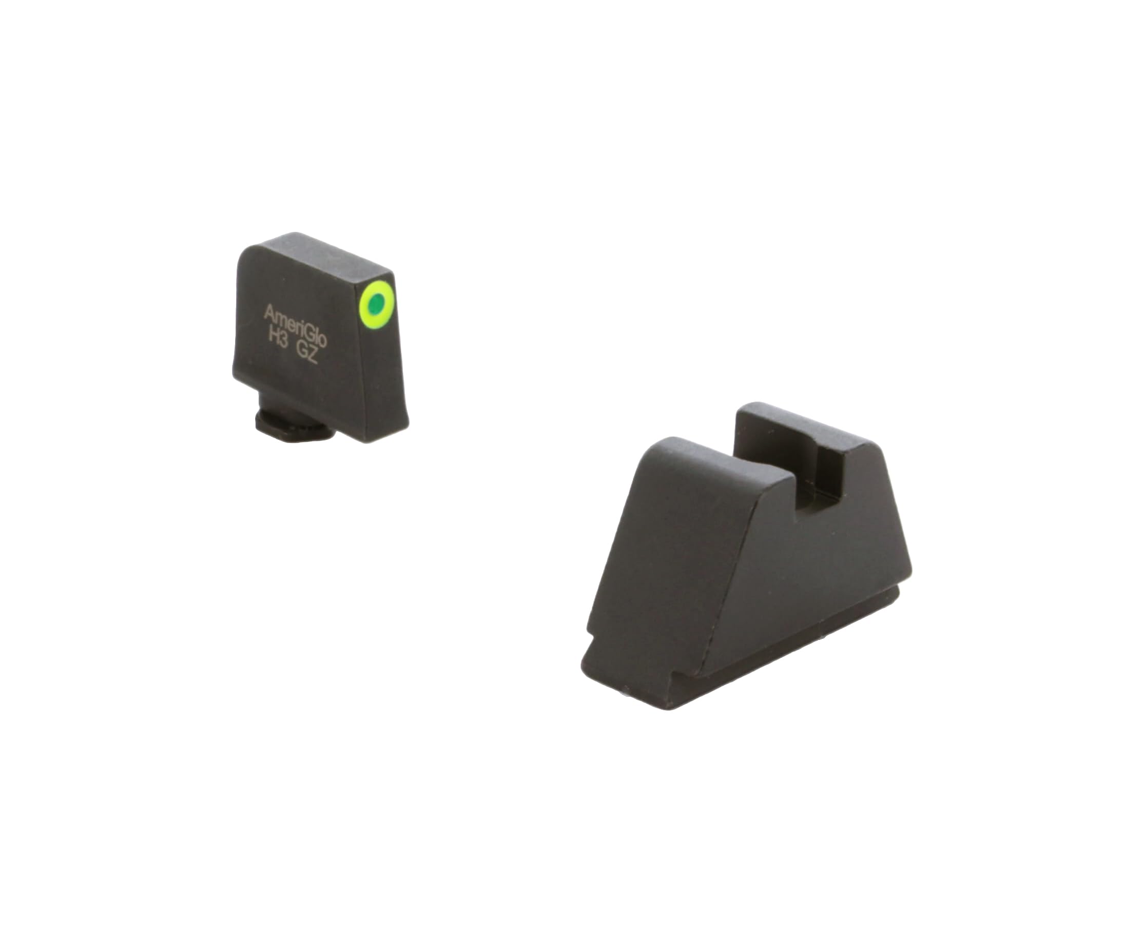 AMERIGLO Optic Compatible Sight Set for Glock - 4XL Tall Green Tritium LumiGreen Outline .385