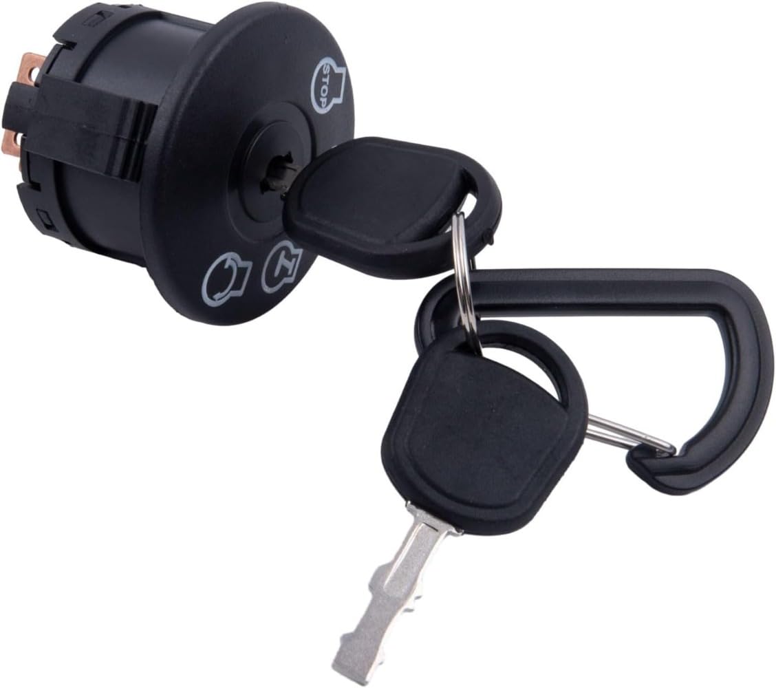 Lawn Mower Ignition Switch, Lawn Mower Tractor Ignition Switch Ignition Switch with 2 Keys for 725-1741, 925-1741 for Ignition Switch Replacement Part