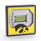 YouTheFan NCAA Iowa Hawkeyes 3D StadiumView Magnets - Kinnick Stadium