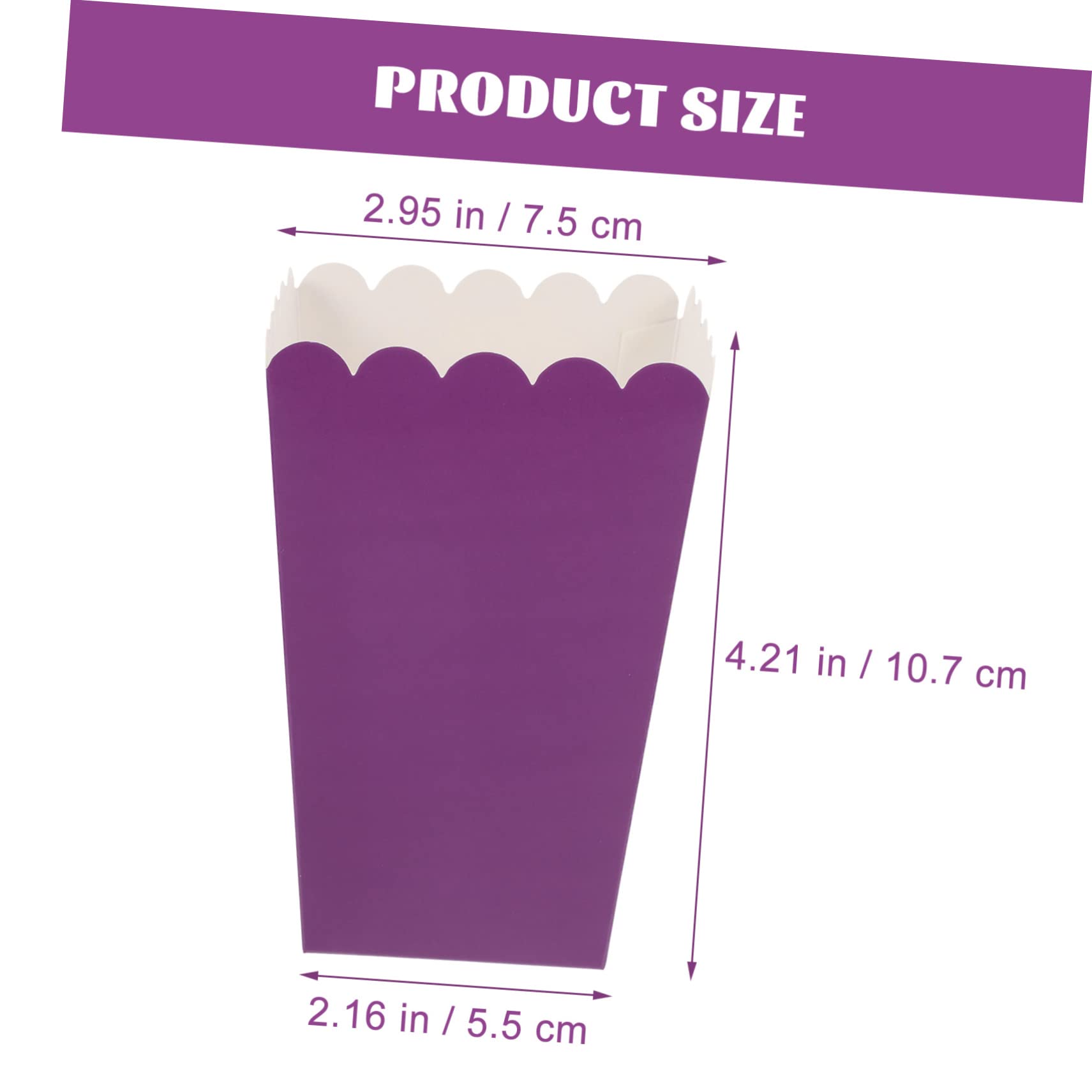 HEALEEP 50Pcs Popcorn Boxes for Parties Weddings and Events Greaseproof Paper Popcorn Holders for Snacks and DIY Treats Elegant and