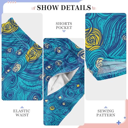 Sky Wonderful Stars Shine Boys Pants for Kids Jogger Pants with Pockets S-XL4