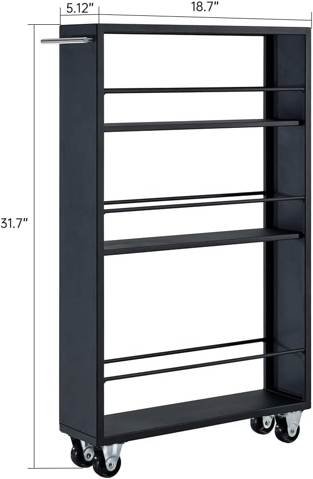 Buy BIKAHOM 3 Tier Slide Out Storage Tower Kitchen Slim Slide Out