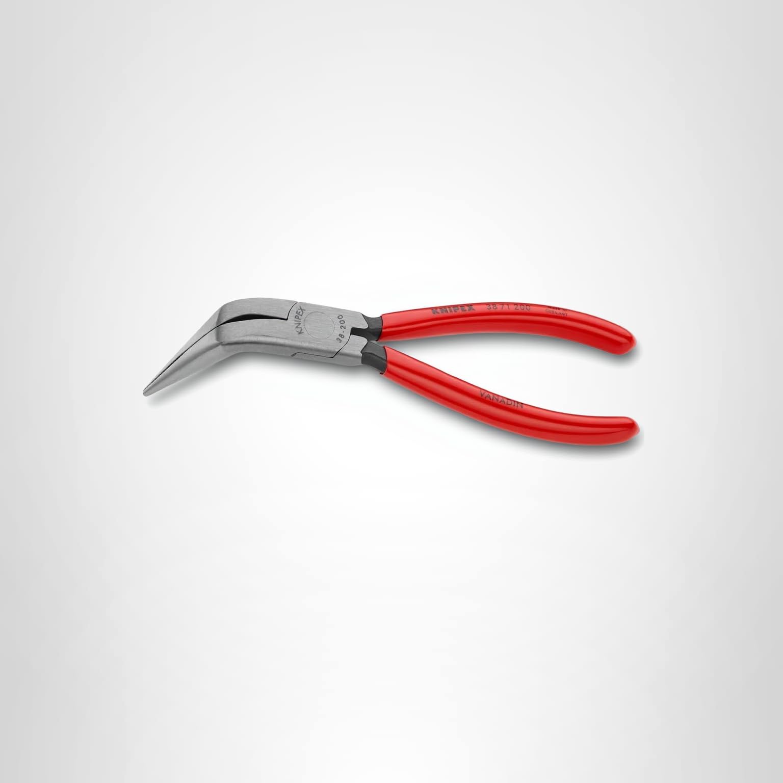 KNIPEX - 38 71 200 Tools - Long Nose Pliers Without Cutter, Angled