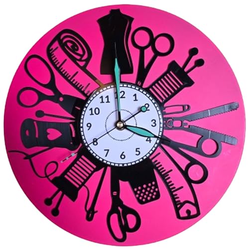 Horloge murale machine à coudre : cadeau d'anniversaire vinyle
