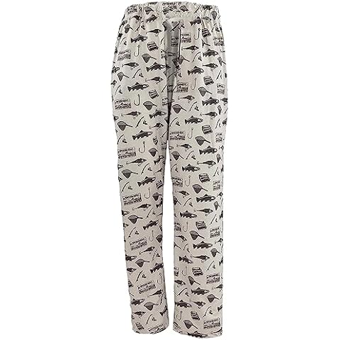 Mooselander Adult Lounge Pants in Fishing Graphic Print, Grey, X-Large Cover