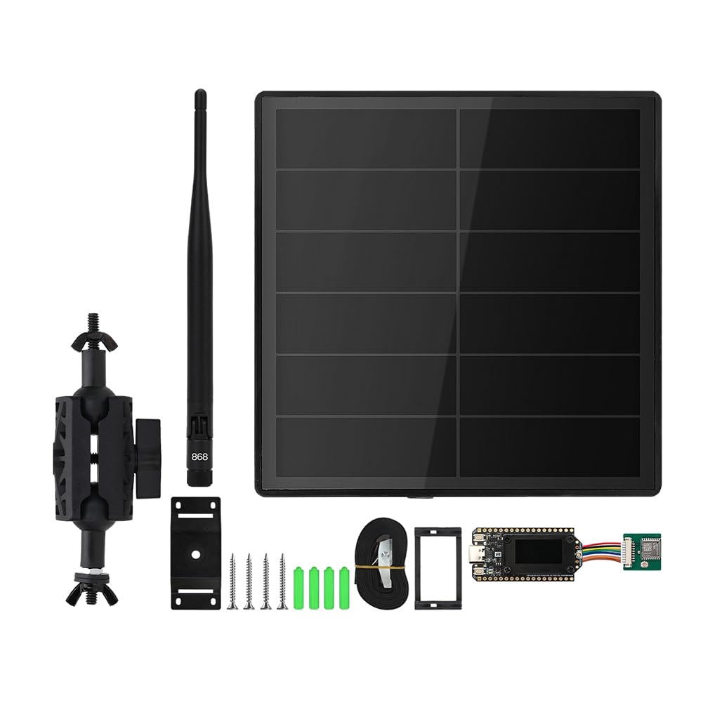 UDSKNV[KSL D5L Solar Powered Heltec LoRa 32 V4 Mesh Network SX1262 GNSS WiFi BLE 5W Repeater Node Meshtastic Kit 868MHz