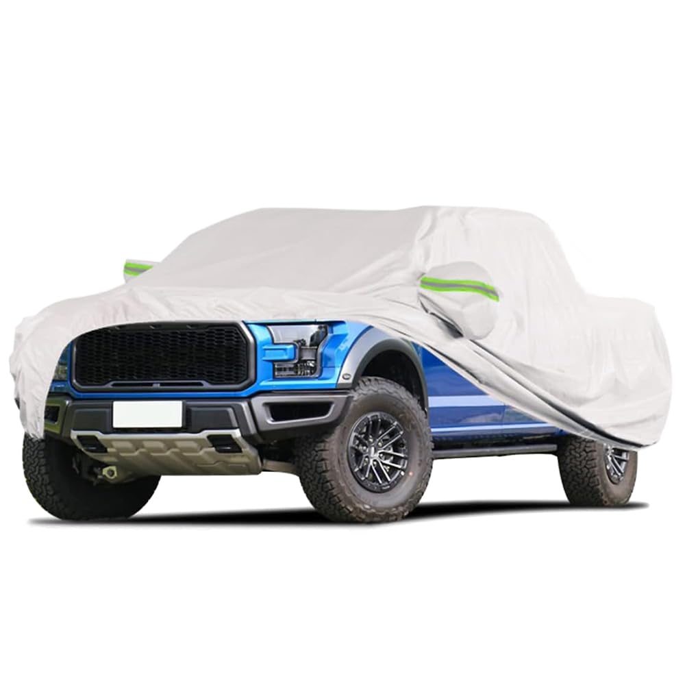 Blueshyhall Housse de Voiture Pickup, Tissu pour Ranger Hilux Tacoma Navara et Plus, 5,4 x 2 M Housse de Pick-Up 210T, Housse de Voiture Complète, Imperméable Bâche Intérieure et Extérieure