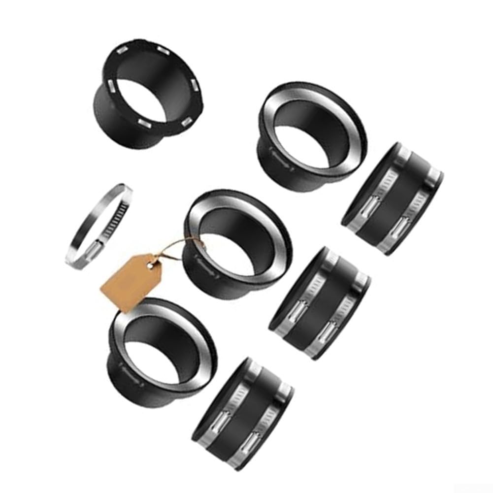 Sistema di raccolta polvere a connessione rapida, set da 8 pezzi, con adattatori magnetici da 100 mm e morsetto regolabile per tubi da 91 mm a 114 mm