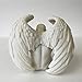 WU Male Nude Angel Holding Knees Statue Sculpture
