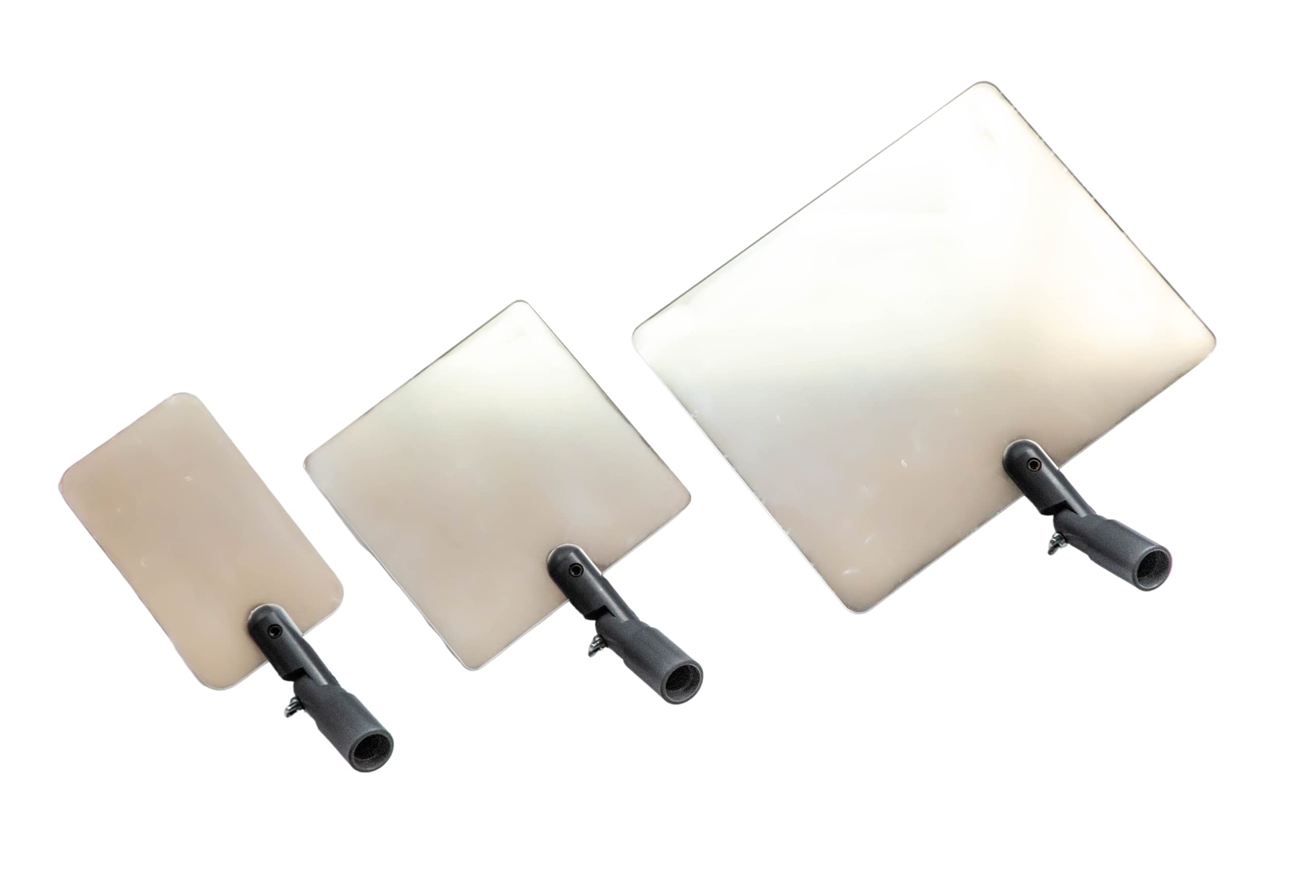 Extend A Vue - Flex Vue Inspection Mirror with Threaded Adapter - Pack of 3 Sizes (3.5 x 6, 6 x 6, 8 x 10 inches)