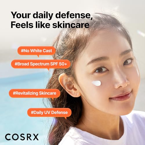 Image of COSRX Vitamin E Sunscreen for Oily Skin SPF 50, Natural Glow Face Sunscreen, Lightweight, Non-Sticky, No White Cast, Hydrating, Beach Essentials, Summer Travel Essentials, Korean Skincare,1.69 fl oz