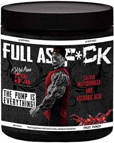 5% Nutrition - Rich Piana Full As F*ck (30 serv) Fruit Punch er PackOhne Pfand, 387 g
