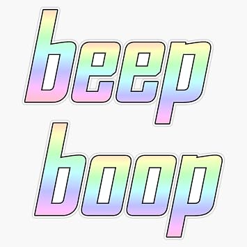 MAGNET beep boop Magnet Vinyl Magnetic Sticker 20 mil - Size 5"