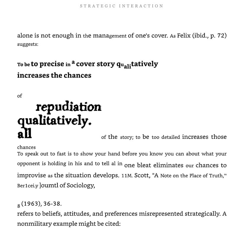 No quality control on the digitization from print to digital