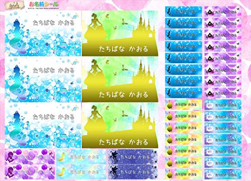 お名前シール 手書き風 プリンセル お姫さま かわいい 耐水 形 防水 おなまえシール ネームシール 入学 入園 幼稚園 名入れ プレゼント 入学祝い 入学準備 算数セット シンプル 子供 キャラクター 水筒 遠足 食洗機・電子レンジOK name-tek
