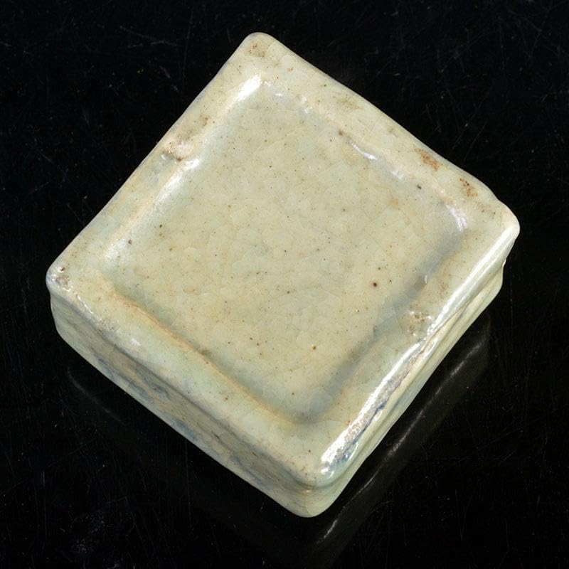 茶道具　染付　有馬筆写　香合　書付箱　C　R4424 茶道具 染付 有馬筆写 香合 書付箱 C R4424