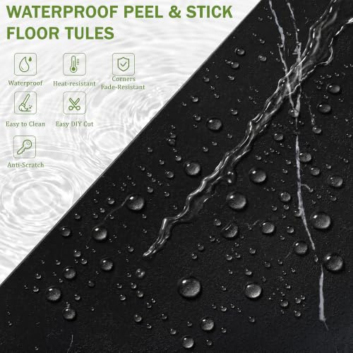 RORA 18x18 inch Peel and Stick Floor Tile,37-Pack 83 SF,Waterproof Vinyl by RORA - Used condition - Image 5