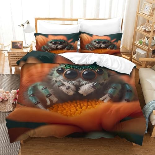 Housse de couette King pierres précieuses 3D en microfibre premium chic - 3