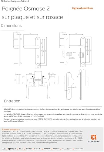Miniatura 3 de 27E4081 Par de rosetas de ósmosis 2, puerta delantera (llave i) negro mate