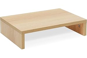 TEAMIX 14.2 Inch Bamboo Monitor Stand Riser