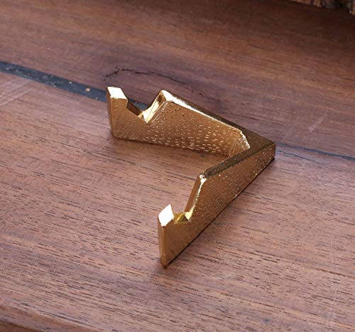 Soporte para monedas 3 piezas acabado dorado brillante miniatura 6