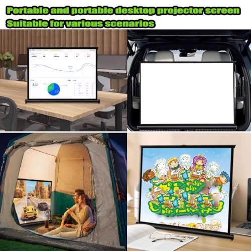Pantalla Proyector Escritorio Retráctil 40 pulgadas 16:9 miniatura 5