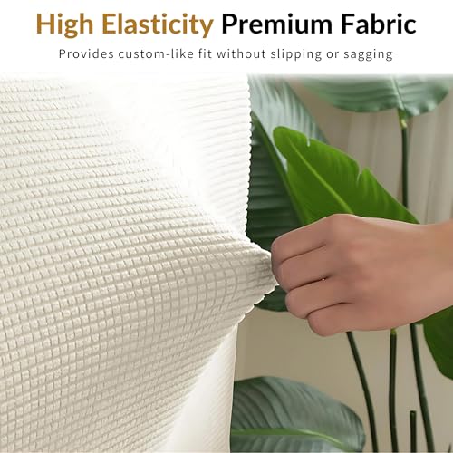 Image of Moisture Wicking Bed Headboard Cover For King Size, Snug Fit Head Board Covers For Beds, Breathable And Washable Double Bed Back Cover, Universal Fit Headboard Slipcover For King Size Beds (Beige)