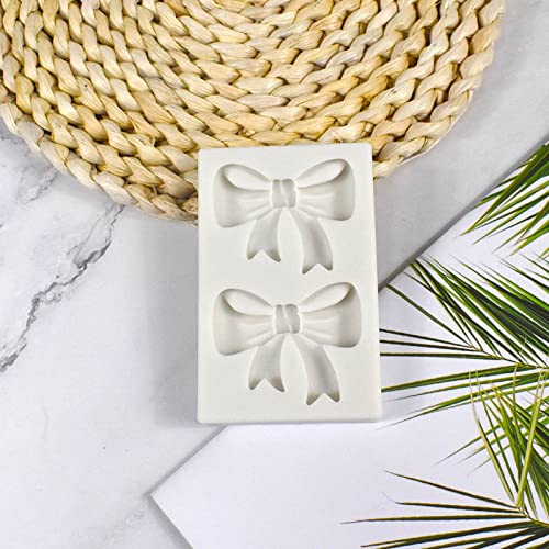 Molde de silicona para fondant con forma de lazo miniatura 4