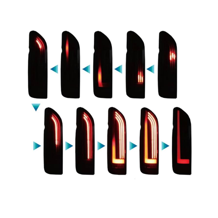 ハイエース 200系 LED テールランプ オープニング シーケンシャル 流れる 動画アリ☆3Dライトバー 流星テール ハイエース200 LED