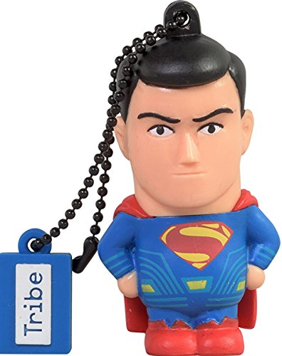 Tribe DC Comics Warner Bros. Pendrive Figura 16 GB Funny USB Flash Drive 2.0, Superman Movie, Transparente, Modelo: FD033501