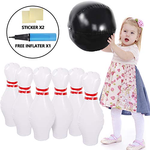 Smartxchoices Bowling Set for Kids Giant Inflatable Bowling Game for Backyard, Lawn, Party, Play Indoor and Outdoor Fun Games for Family, Child, Kids, Adults