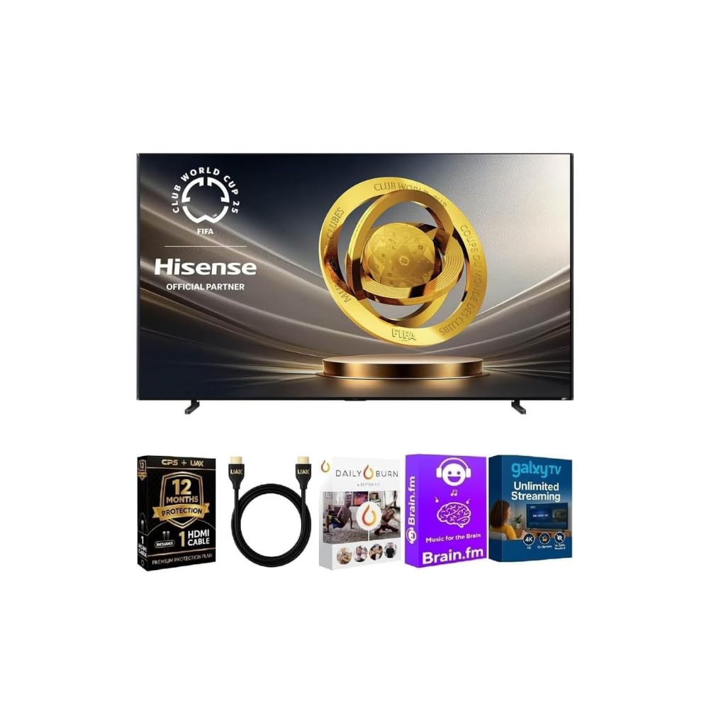 Hisense 116UXKIT2 116 inch Class UX Series 4K UHD QLED RGB Mini LED Smart Google TV with Dolby