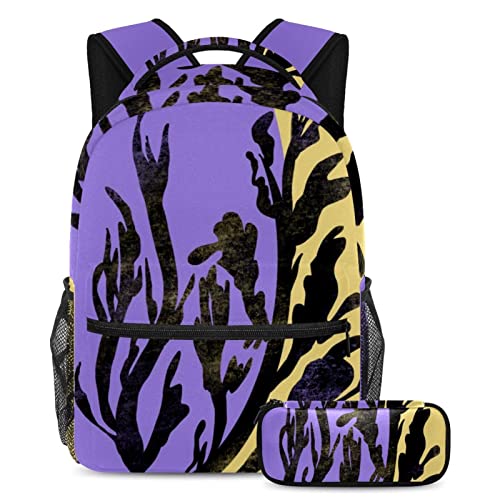 Sac à dos en algues multicolore idéal pour les cours des adolescents et les sorties week-end