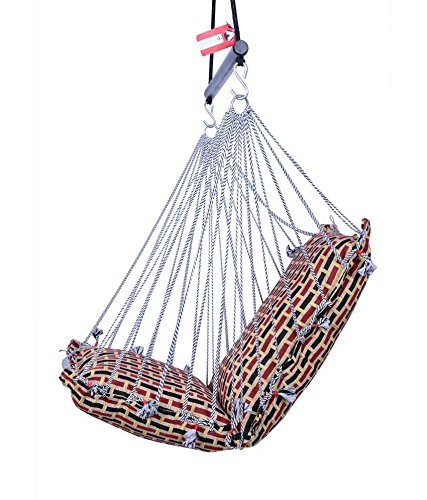 Kkriya Home Decor RED N Brown Jumbo Cotton Completely Washable Swing 2
