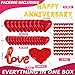 Happy Anniversary Decorations, Romantic Happy Anniversary Valentines Day Balloons Arch Kit Decorations, Happy Anniversary Banner, Feliz Aniversario Decoracion,10 Year Anniversary Decorations